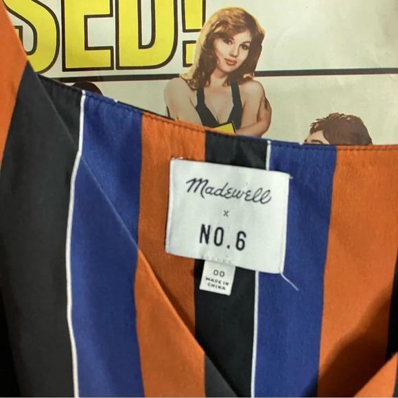 Madewell x no.6 silk playa cami jumpsuit multi-stripe - Picture 3 of 7